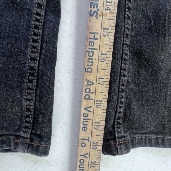 Wonder Nation Black Denim Jeans 7R Kids Slim Fit Adjustable Waist Cotton Blend - Picture 5 of 6